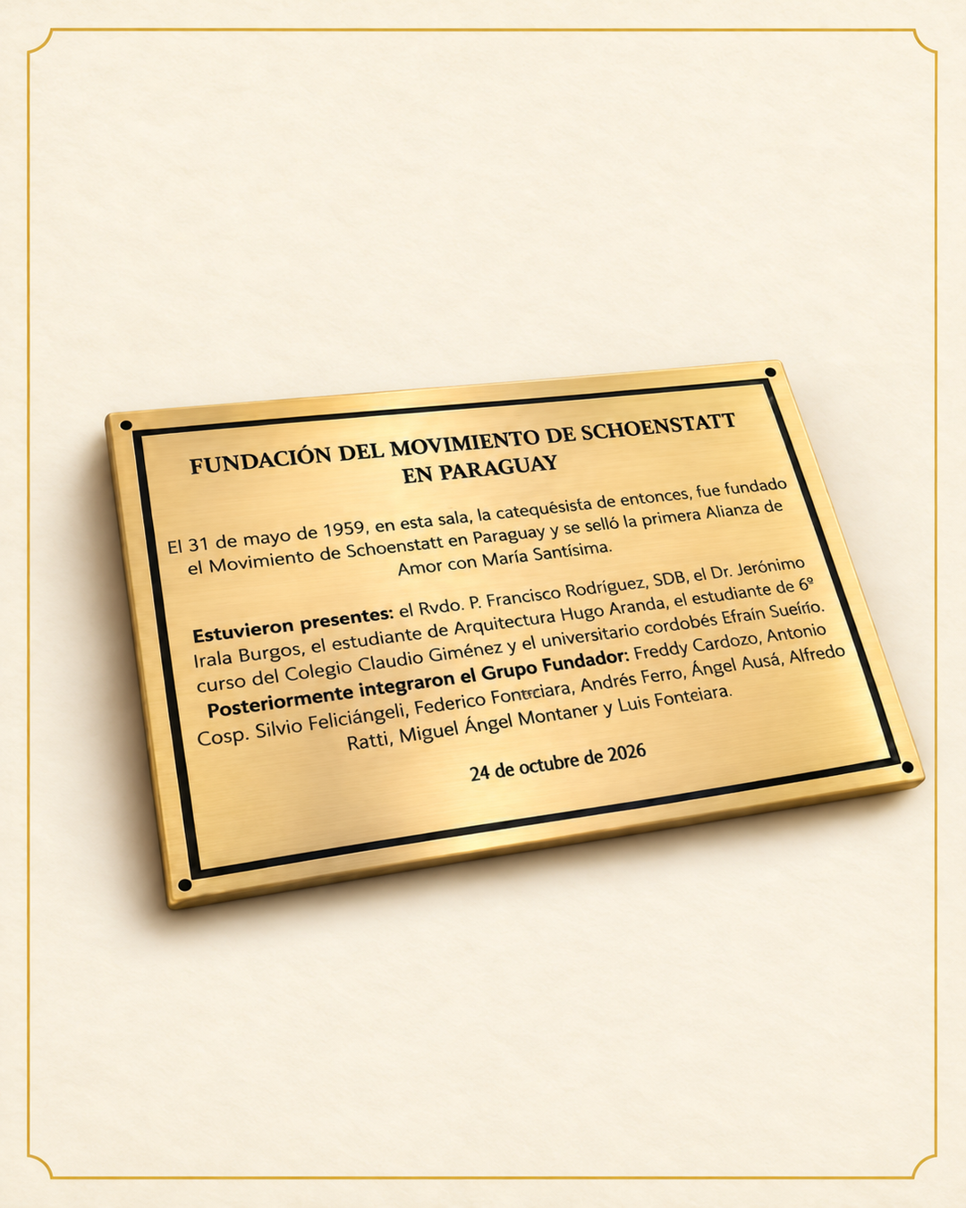 placa conmemorativa